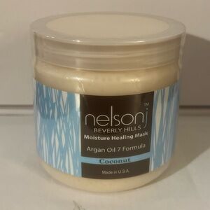 Nelson J Beverly Hills Moisture Healing Mask Argan Oil 7 Formula Coconut 10oz